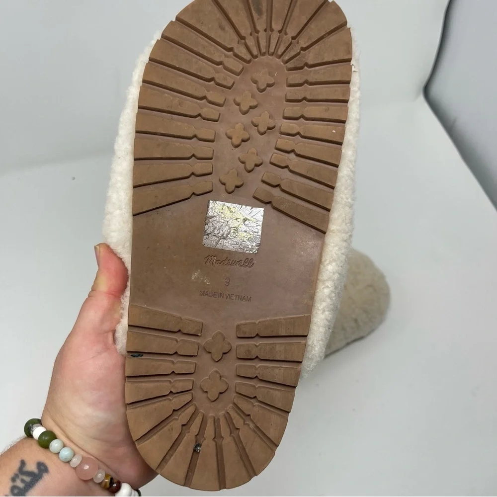 Madewell Cream Faux-Shearling Slip-On Clog Mules - Picture 4 of 7